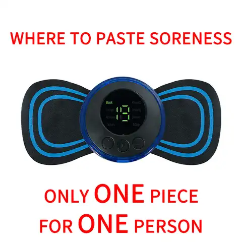 Electric cervical portable massager to relieve muscles and shoulders pain