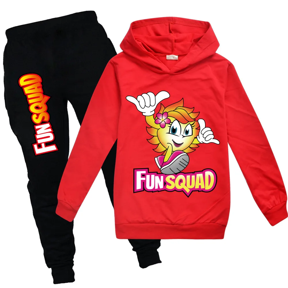 

Hot Sale Gaming Children Hoodie Sets Fun Squad Long Pants 2 Pcs Autumn Jogger Sweatshirts Suits Girls Boys Kids Winter Clothes