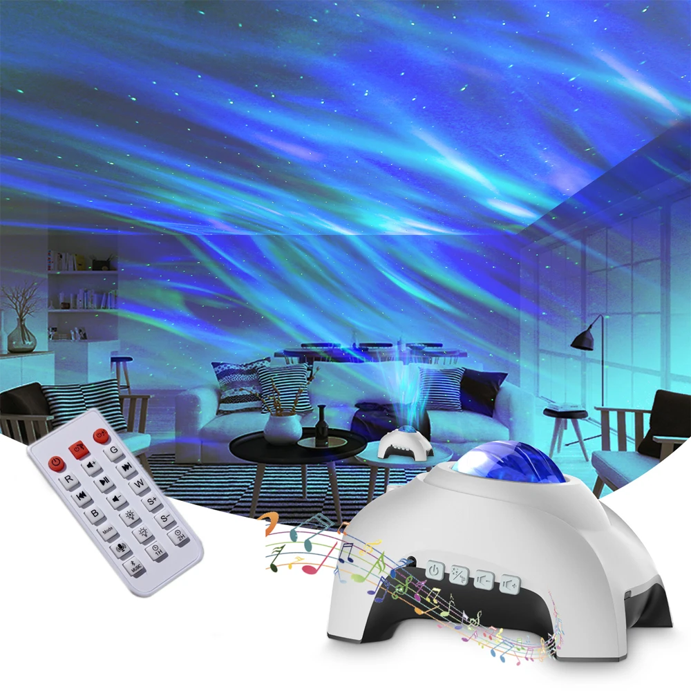 

Galaxy Starry Star Projector Aurora Projector Northern Light Projection LED Night Light USB Ambient Lamp For Kid Gift Party Room