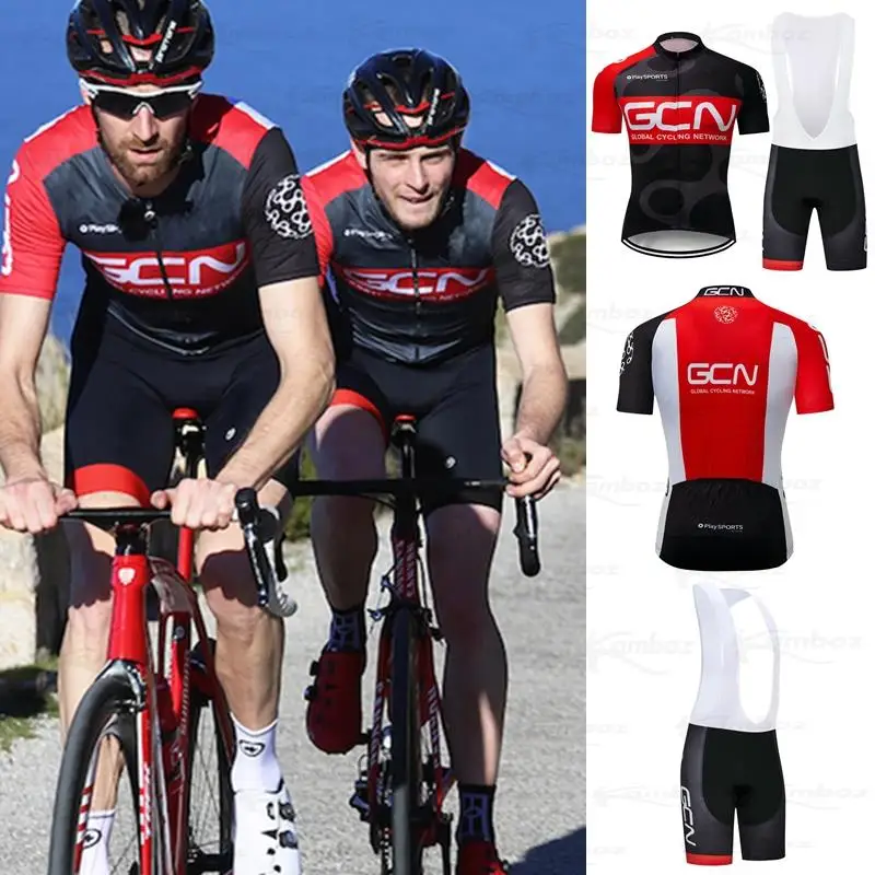 

2022 New GCN Cycling Team Cycling Jersey Set Summer quick-drying Cycling Clothing men Bike clothes MTB Jersey Maillot Ciclismo