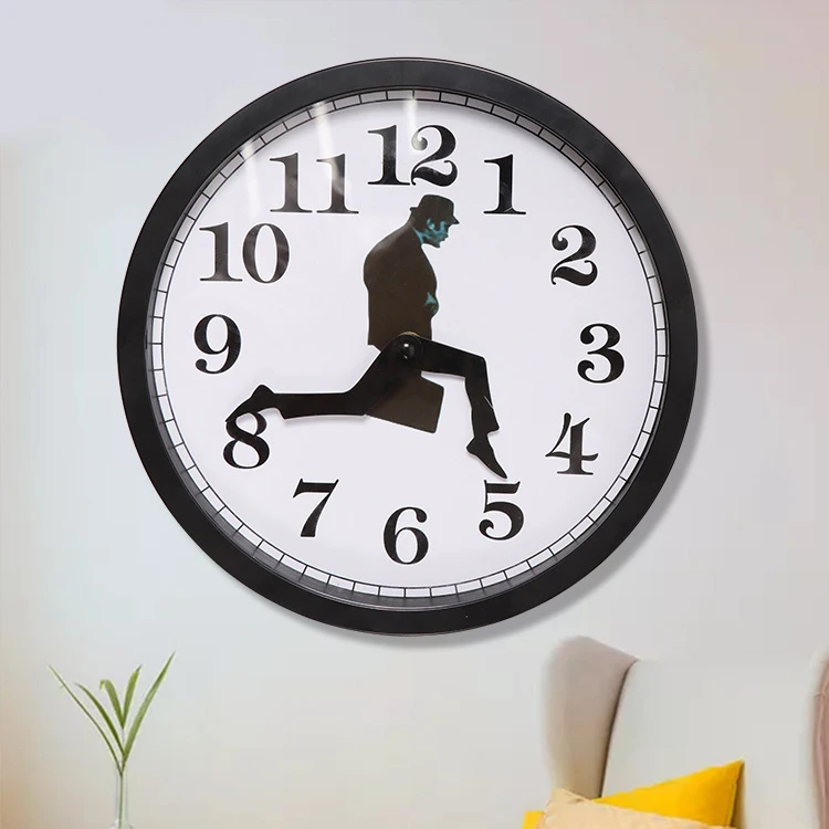 

Creative Walk Man Wall Clock Home Bedroom Decorations Silent Mute Clock Wall Art for Home Living Room Decor Hanging Clock