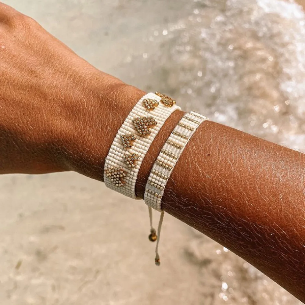 

Vlen Miyuki Bracelets for Women Jewelry Herat Pulseras Mujer Moda Femme Handmade Woven Bracelets Jewellery