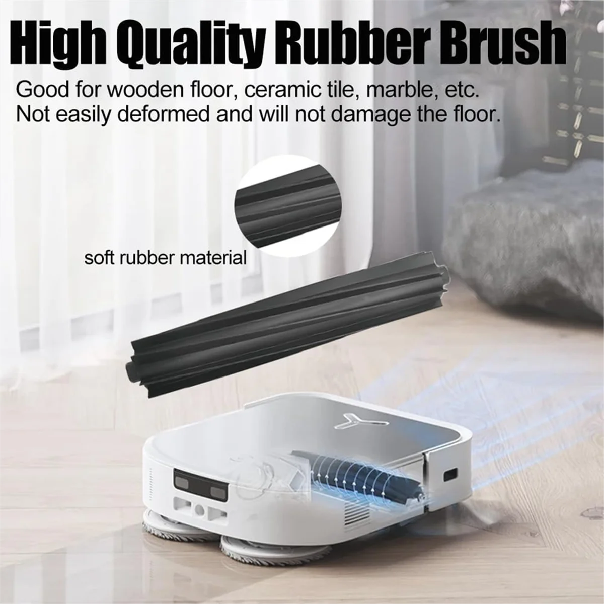 Набор сменных аксессуаров для пылесоса Deebot X2/X2 Pro/X2 Omni/DEX86 резиновая щетка