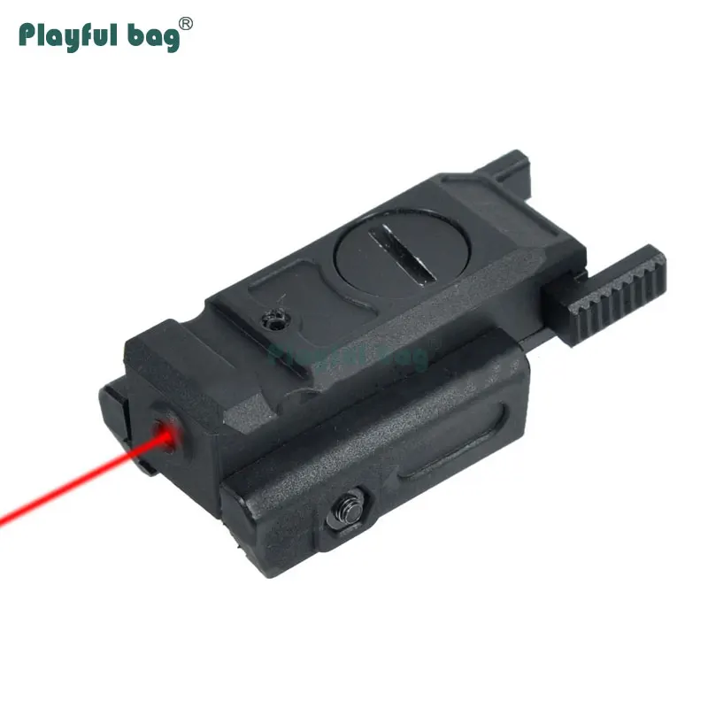 

Playful bag Mini low base tactical red laser sight 2MW CS toy parts Gel ball blaster decoration Red laser under hanging ASA06