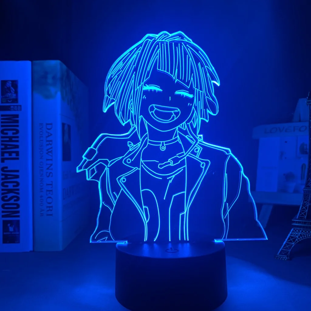 

3d-лампа аниме «Моя геройская Академия», лампа Kyouka Jirou для спальни, украшение, подарок на день рождения, светодиодный ночсветильник Kyouka Jirou