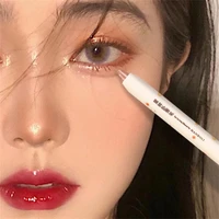 1pcs diamond glitter eyeshadow liner pencil face makeup highlighter long lasting matte pink silkworm champagne gold eyeliner pen
