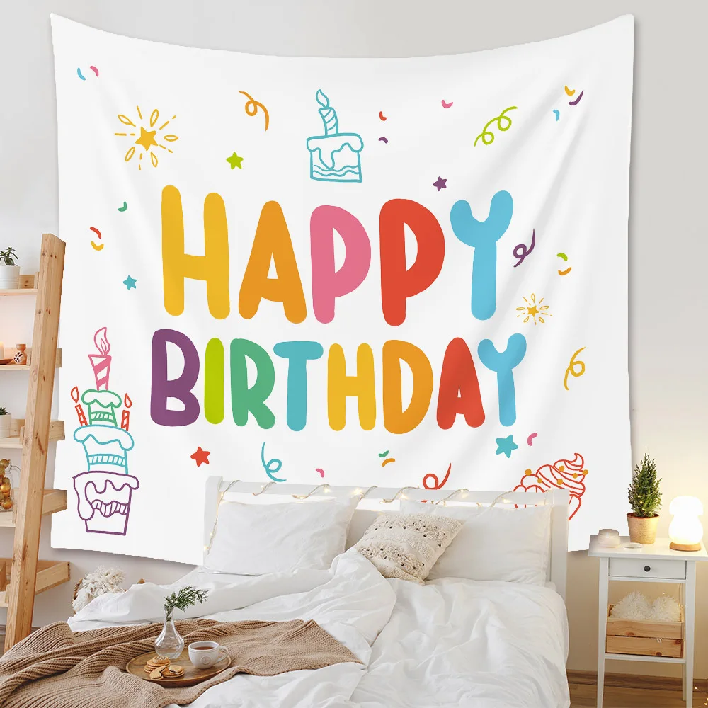 

Tapestry home Kawaii room Decoration tapestry birthday background cloth ins hanging cloth tapestry