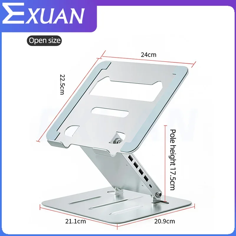 Подставка-холодильник для ноутбука с док-станцией USB2.0 многофункциональная