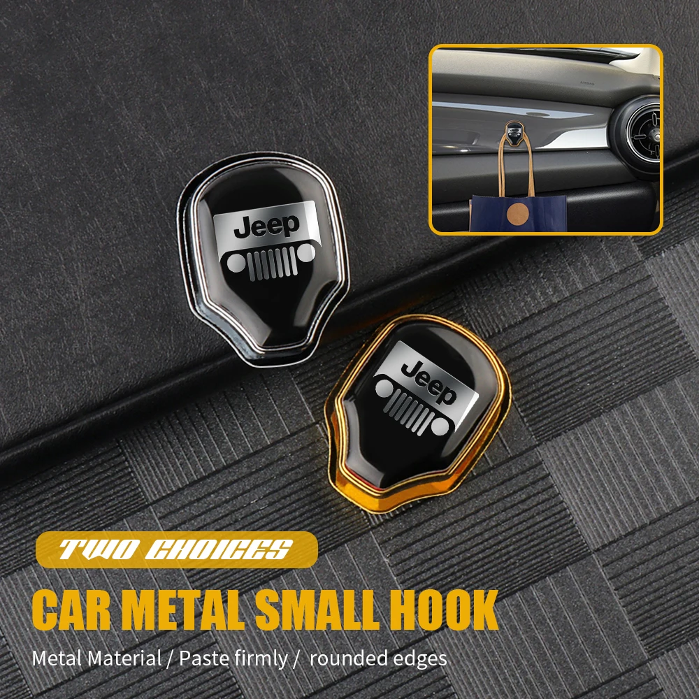 

1PC Small matel Car Holder Wall Hooks Hanger Clip For JEEP Renegade Patriot Wrangler Cherokee Automobile Interior Accessories