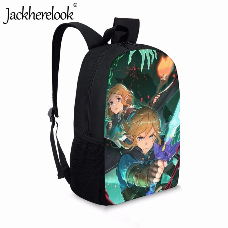 Jackherelook Game Zelda: Breath of the Wild Printed School Bag Fashion Kids New Hot Youth Boys Girls Backpack for Child Bookbags