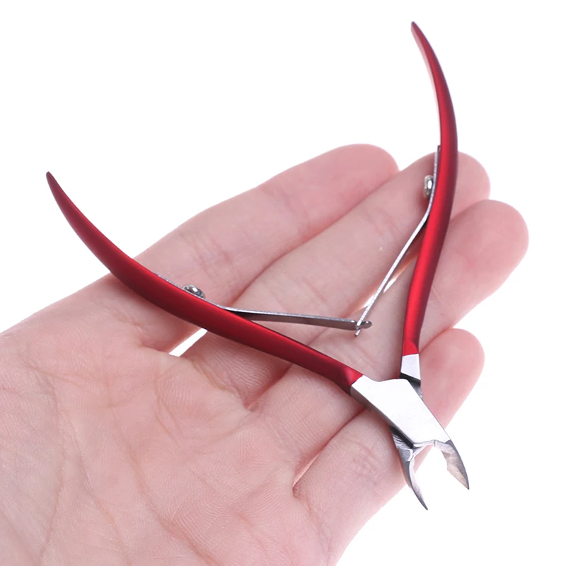

Stainless Steel Nail Cuticle Scissors Fingernail Toenail Cuticle Nipper Trimming Golden Handle Dead Skin Scissor