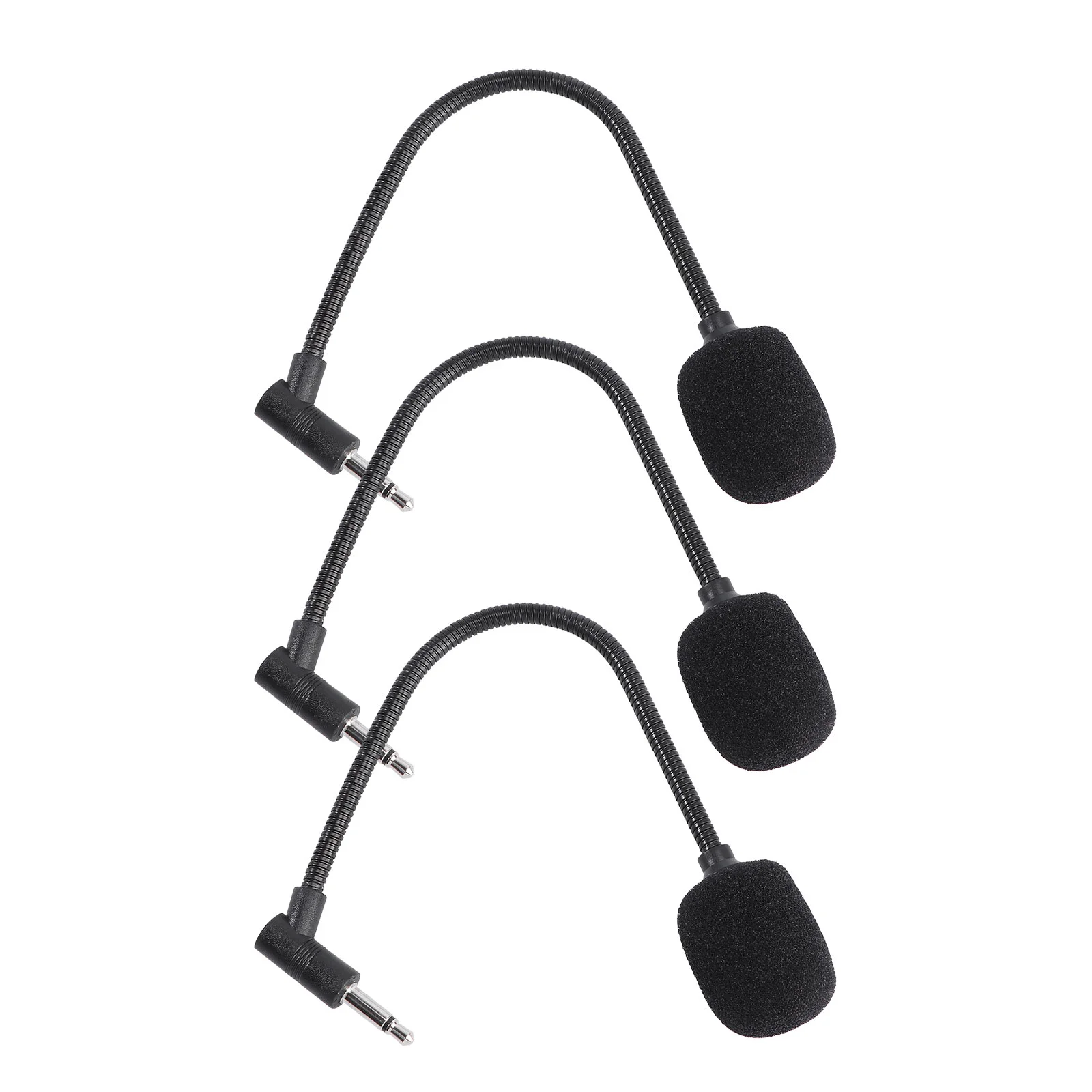 

3pcs Phone Straight Cutting Helpul Small Microphone for Home Office