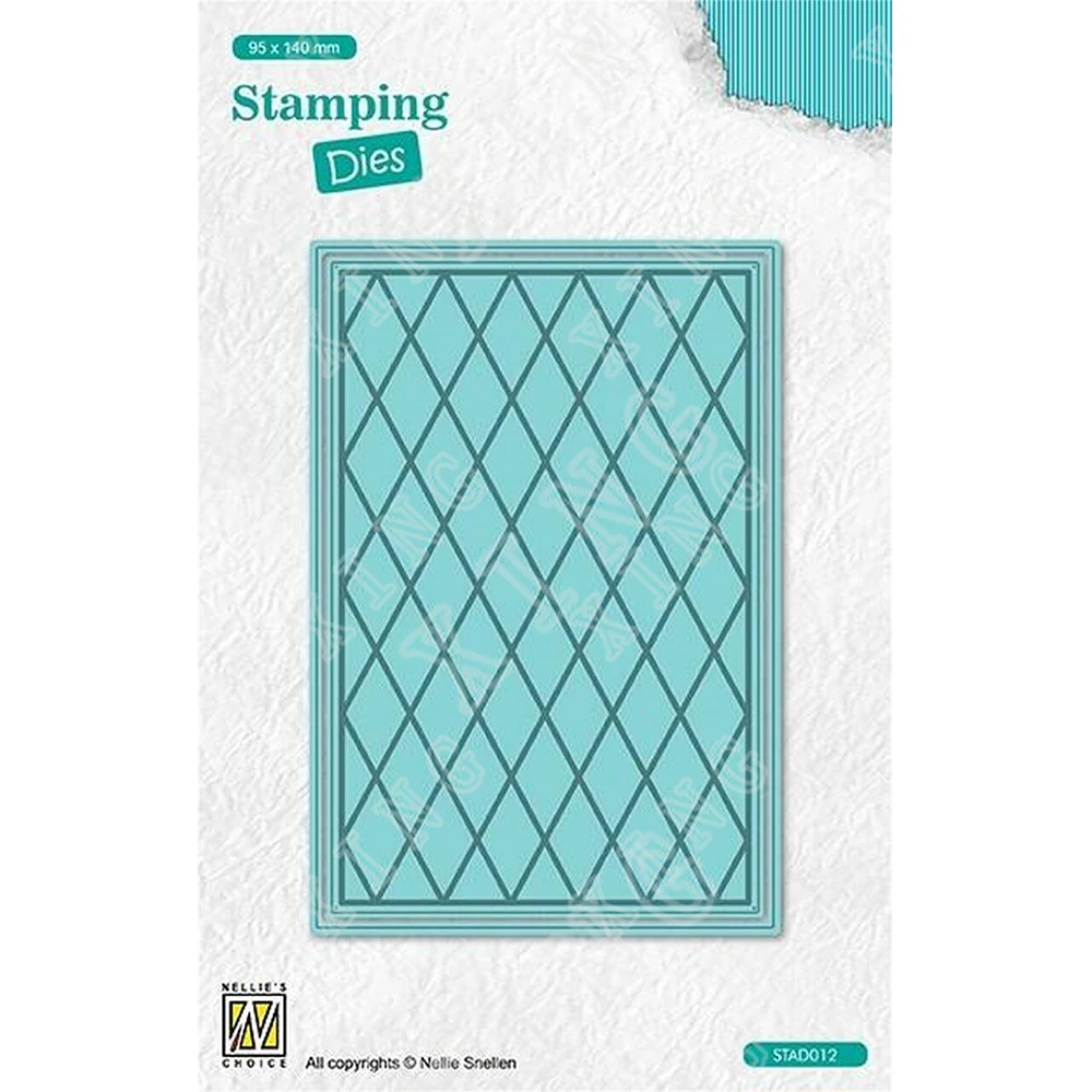 

2022 New Arrival Rectangle Lattice Metal Cutting Dies Mold Diy Scrapbooking Cut Die Paper Craft Knife Mould Blade Punch Stencils