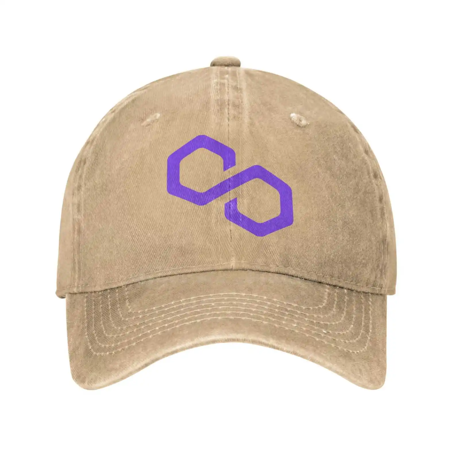 Polygon (MATIC) Высококачественная джинсовая бейсбольная кепка с логотипом