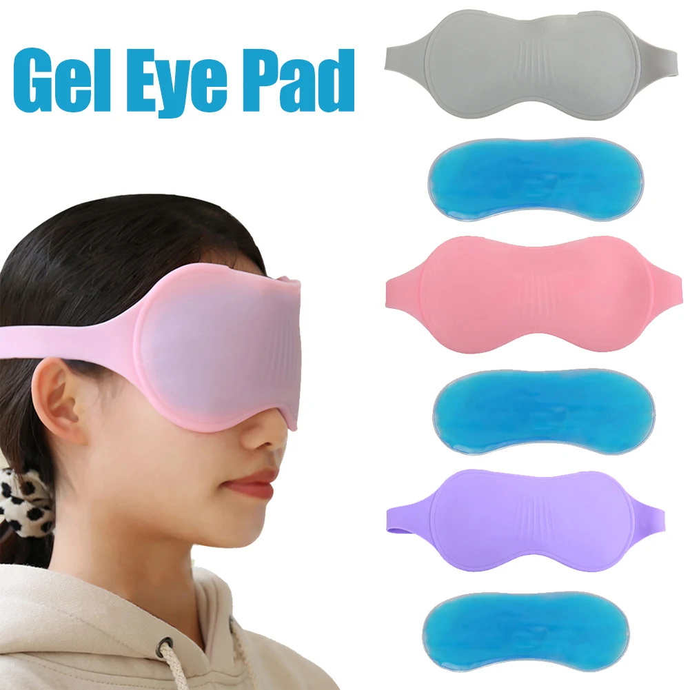 

Ice Eyeshade Cover Cold Sleeping Eye Mask Silicone Gel Pads Eye Fatigue Relief Relaxation Remove Dark Circle Eye Shield Care