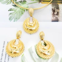free shipping african jewelry set dubai gold jewelry sets for women 2 pieces gold jewelry design gold plated nigerian accessory