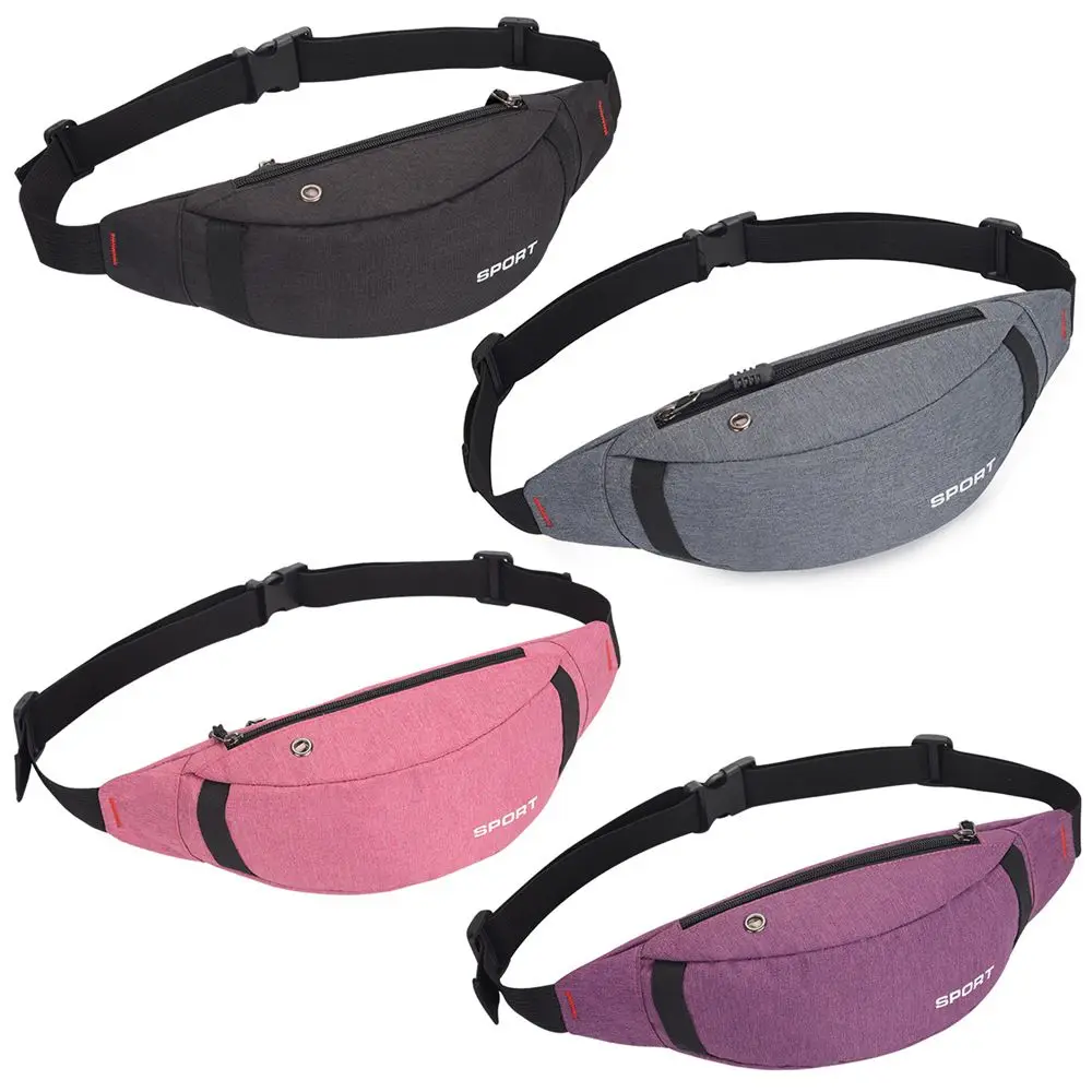 

Fashion Waist Bag Oxford Chest Pack Cellphone Pouch Outdoor Sports Cross-body Bag Casual Travel Unisex Bum Belt Bag