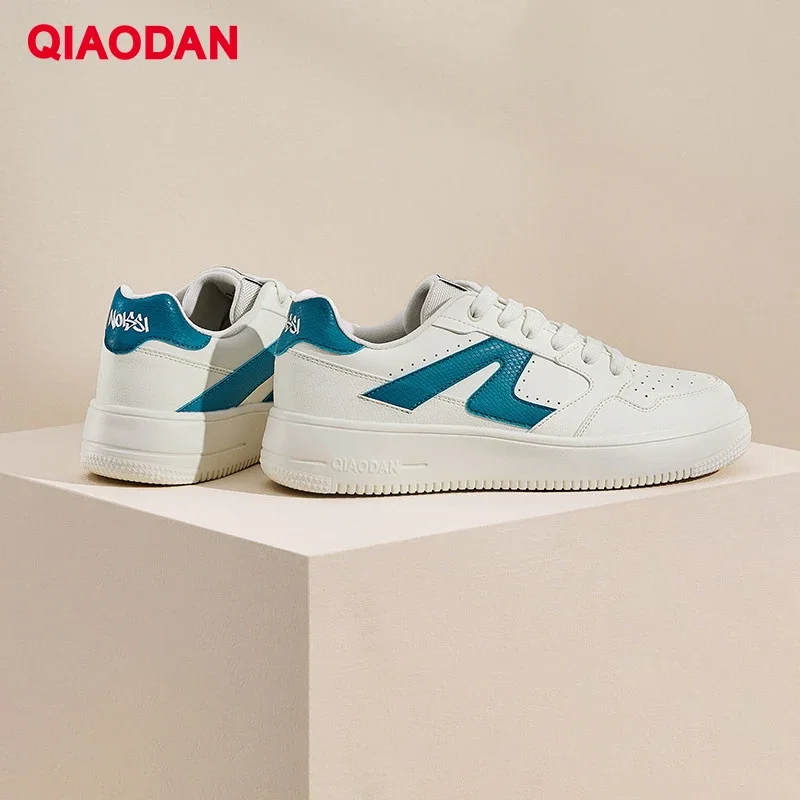 QIAODAN модная мужская обувь для скейтбординга осень 2023 новая универсальная кожаная