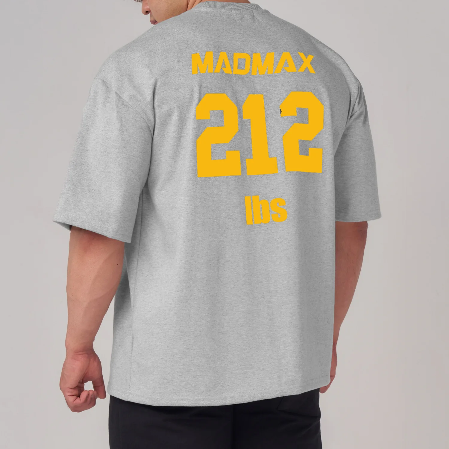 Футболка мужская оверсайз с коротким рукавом и спущенными плечами свободная