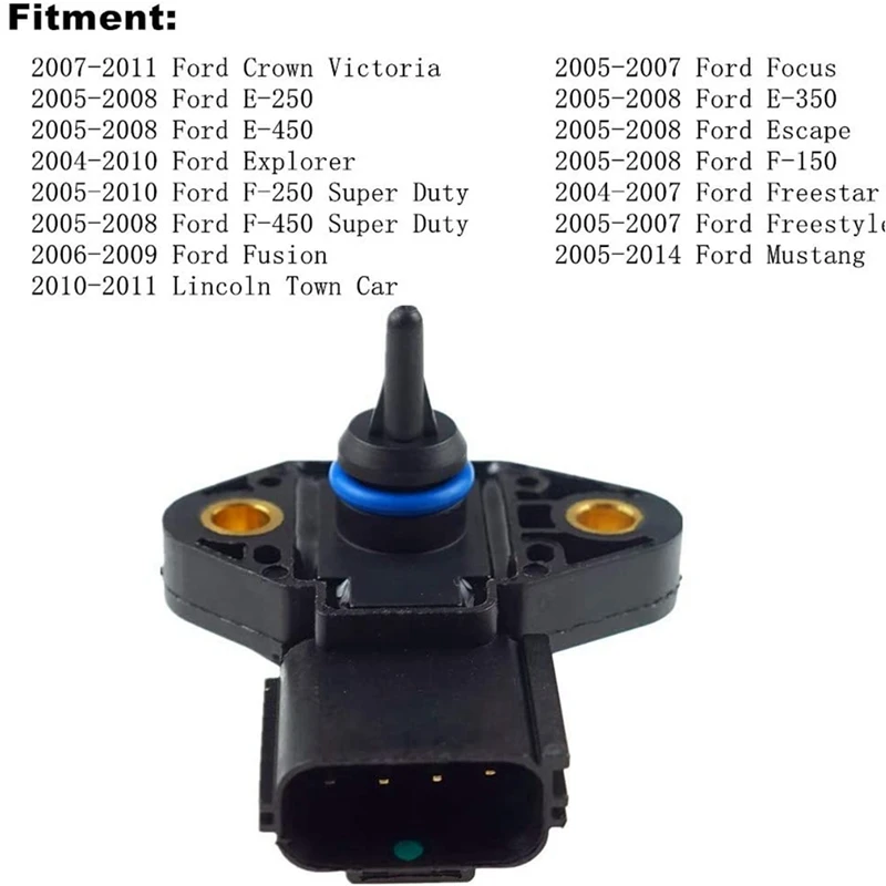 Датчик давления впрыска топлива для Ford F150 F250 Focus Escape Mustang 3F2Z9F792CA 3F2Z9-G756-AC 3F2E-9G756-AD -