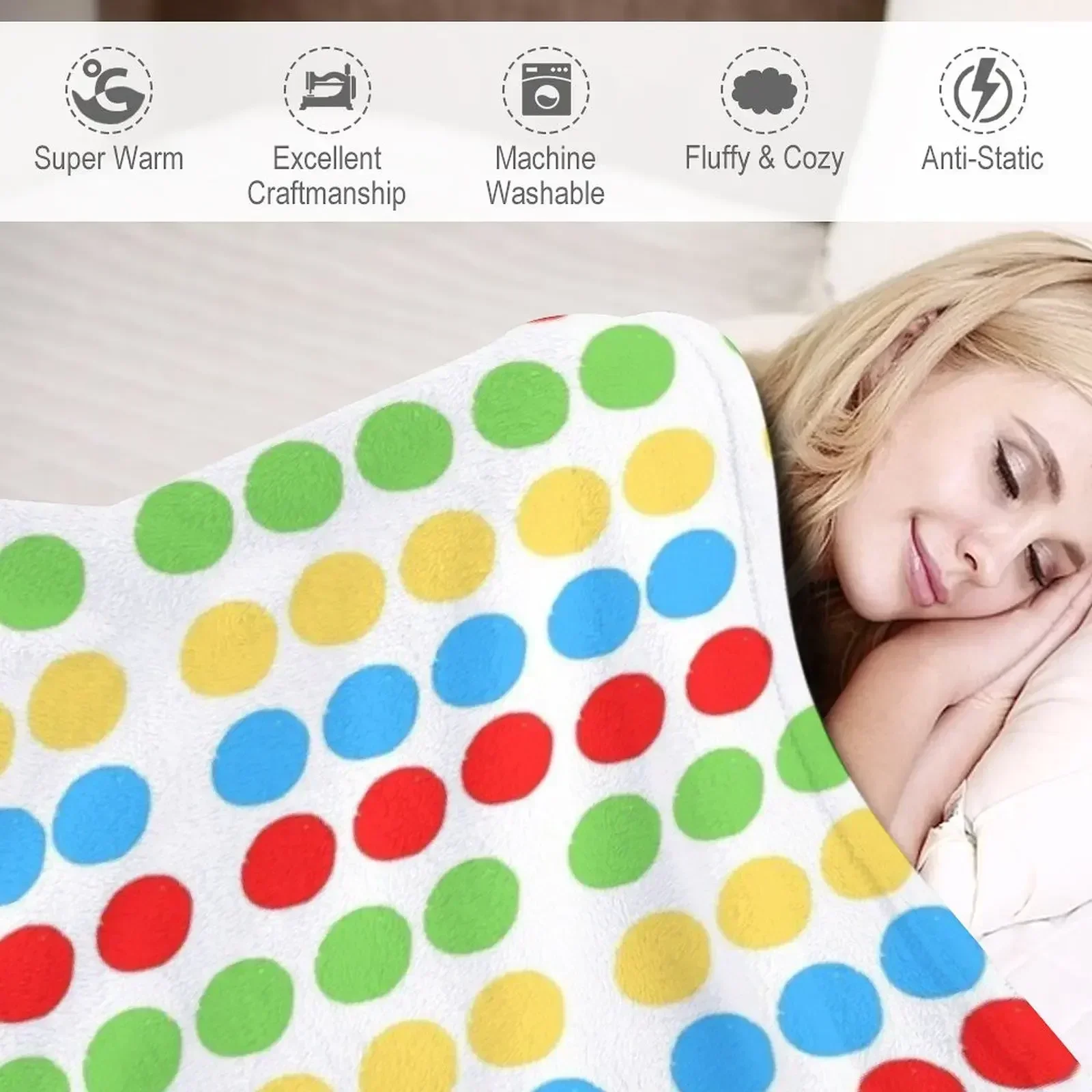 Одеяло Twister Тонкие лохматые дизайнерские декоративные одеяла