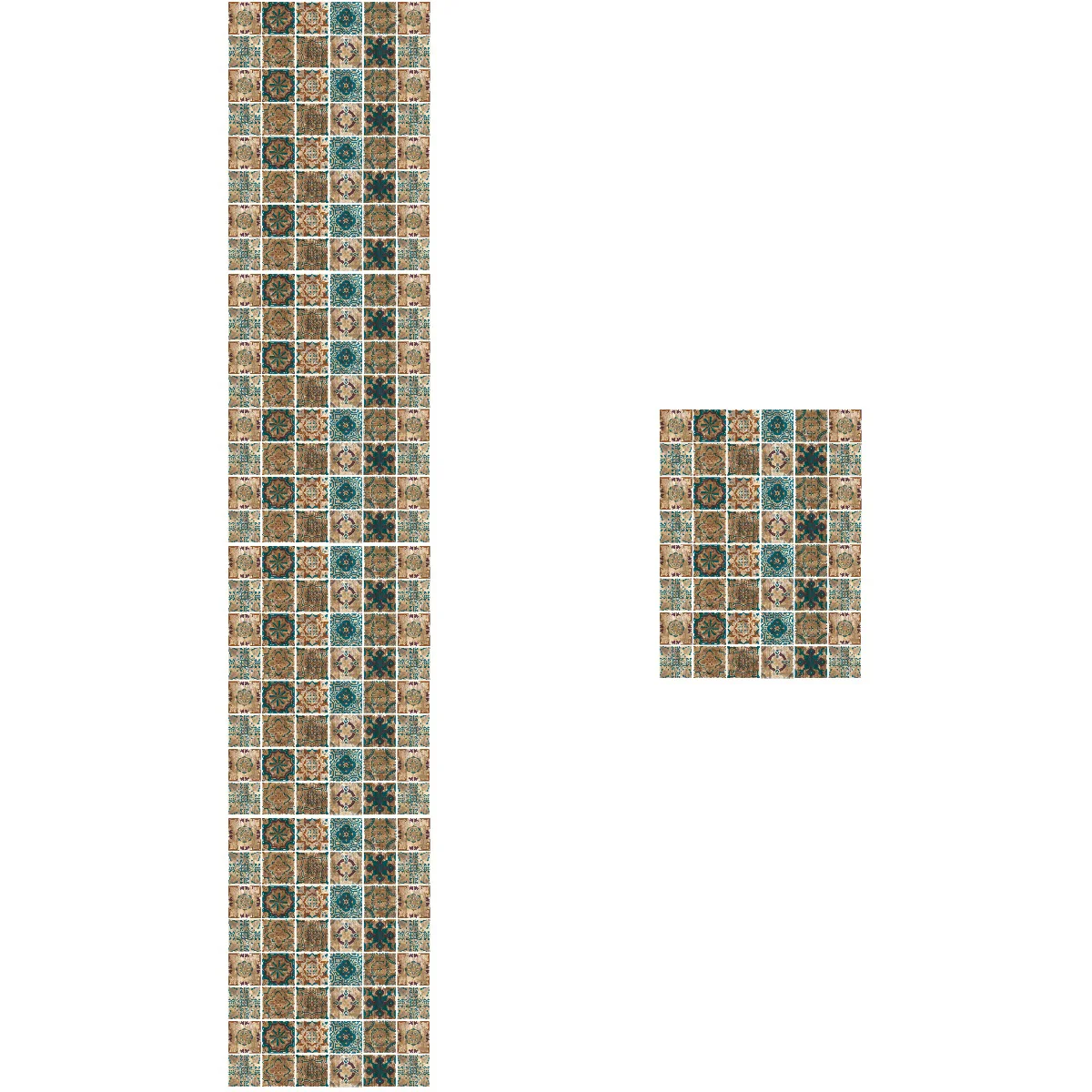 

240 pcs Kitchen Wallpaper Peel and Stick Wall Decals Bathroom Wallpaper Retro Wall Decals