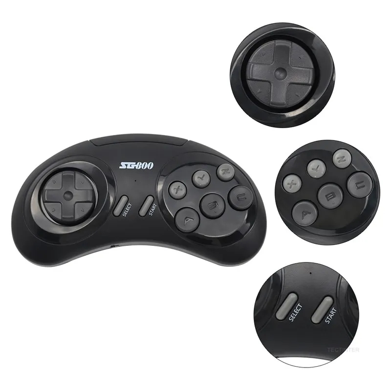 16-битная Беспроводная игровая консоль MD для Sega Genesis Game Stick HDMI-совместимая с 1500 +