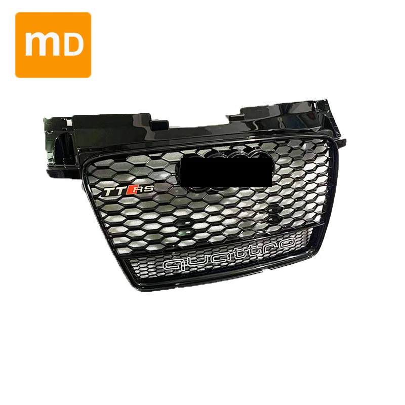 Глянцевые черные решетки радиатора с Сотами для Audi TT/TTS 2008-2015 модифицированные