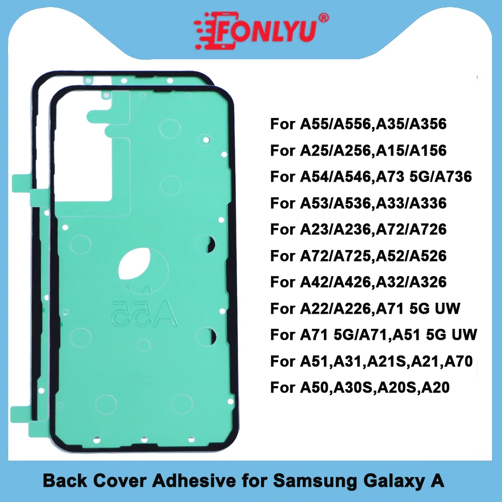 FONLYU для Samsung Galaxy A56 A36 A55 A35 A16 задний клей SM-A566V наклейка на заднюю крышку SM-A366E