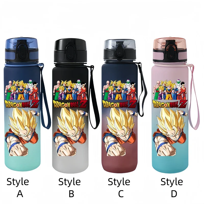 650ml Dragon Ball Water Bottle Son Goku Super Saiyan Large Capacity Drinking Cup Portable Outdoor Sports Water Cup Holiday Gifts (art.: 3920cb918d522) - 3920cb918d522