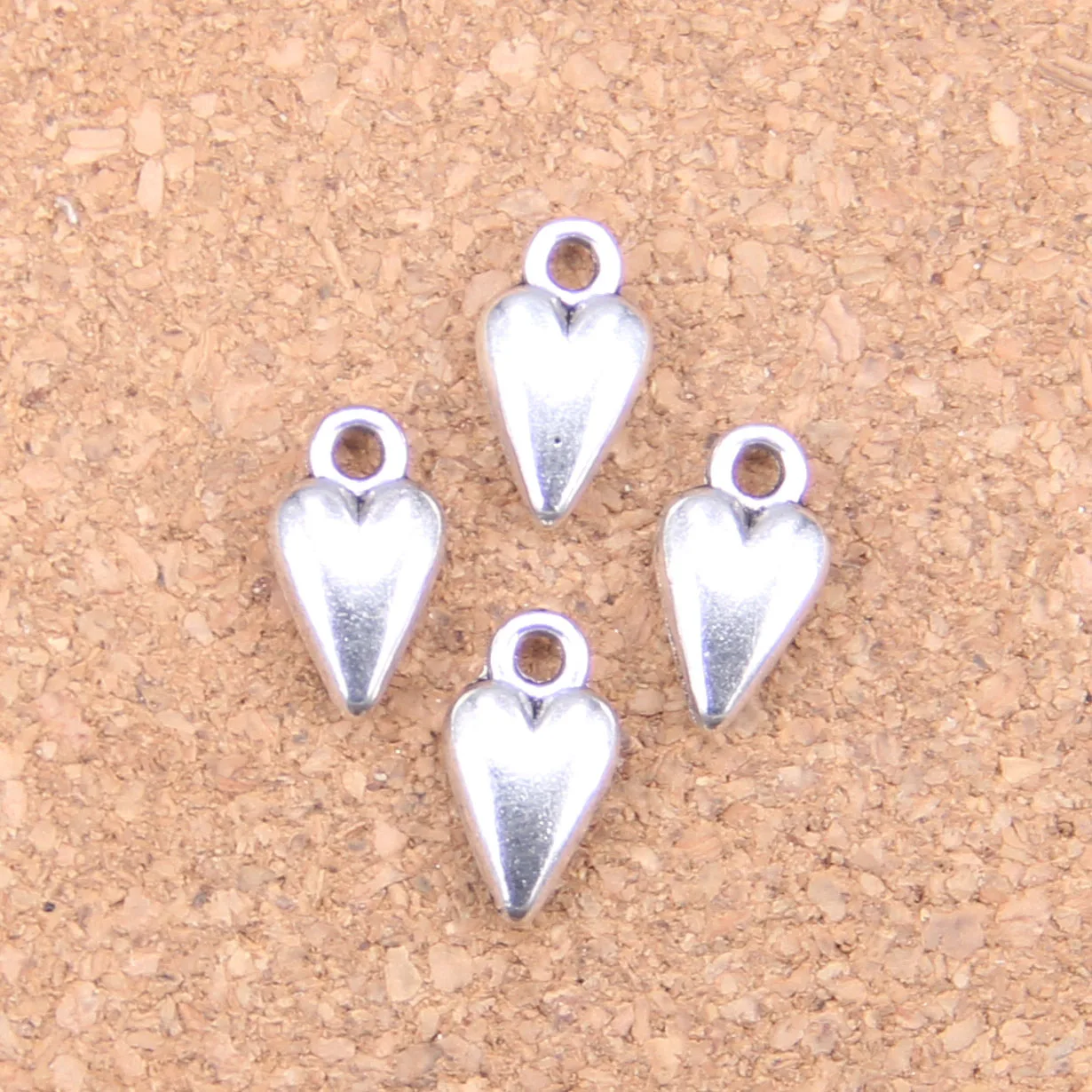 

145 шт., подвески в виде сердца, 13x7 мм