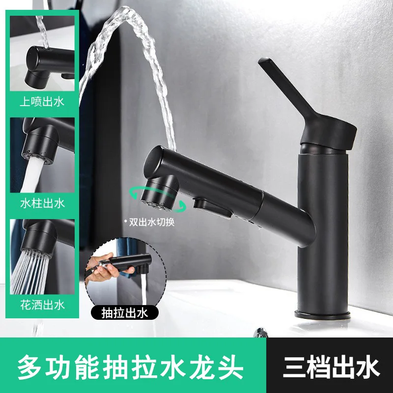 

Basin Faucets Deck Mounted Bathroom Faucet Single handle Sink Mixer Hot And Cold Water Crane Tap Vanity Faucet Mixer