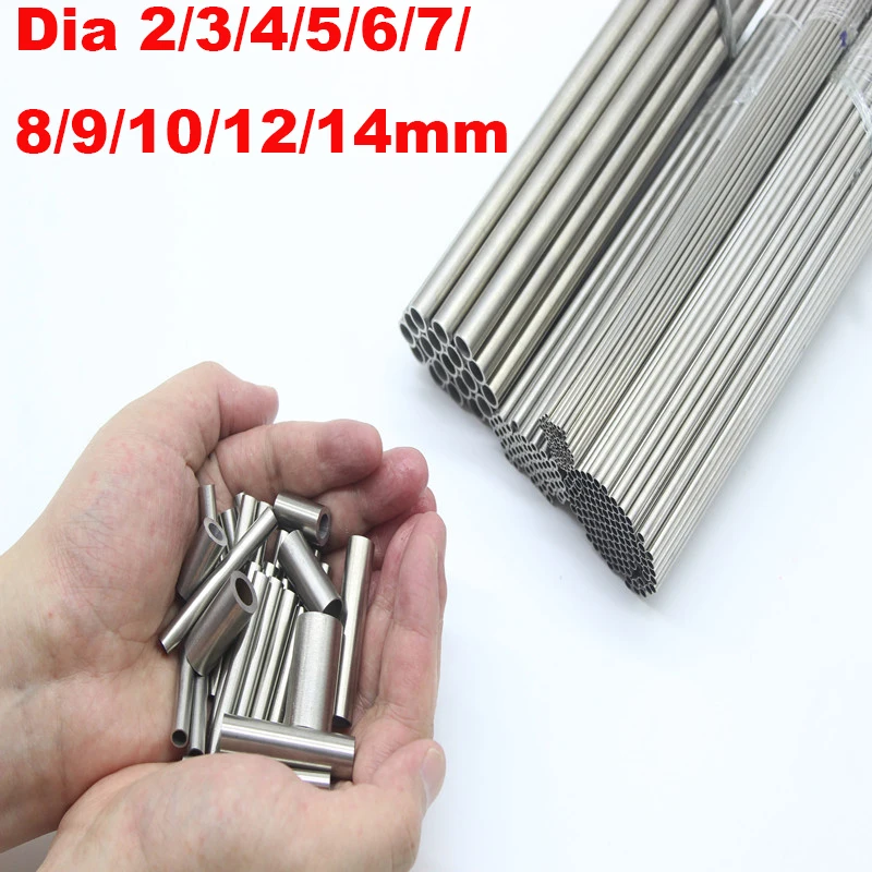 

10PCS 0.5m Length 304 Stainless Steel Round Capillary Seamless Straight Pipe Dia 2/3/4/5/6/7/8/9/10/12/14mm*Thickness 0.5/1mm