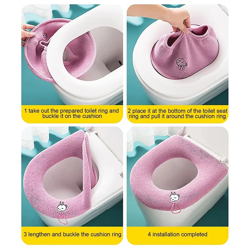 Чехол для унитаза Мягкий моющийся чехол биде