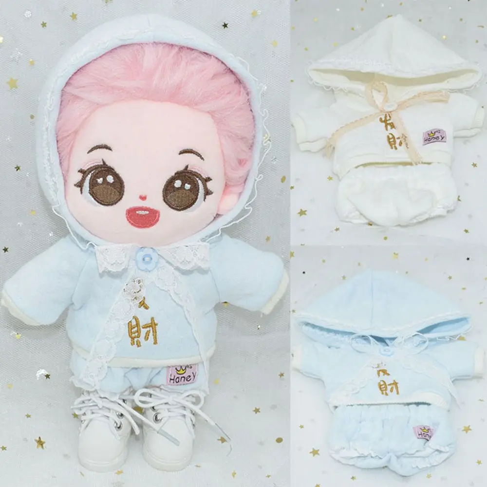 

1 Set /1 pair 3 Styles Cotton Stuffed Dolls Idol Doll Outfit Toys Accessories Mini Shoes 20cm Doll Clothes Pants Hoodies