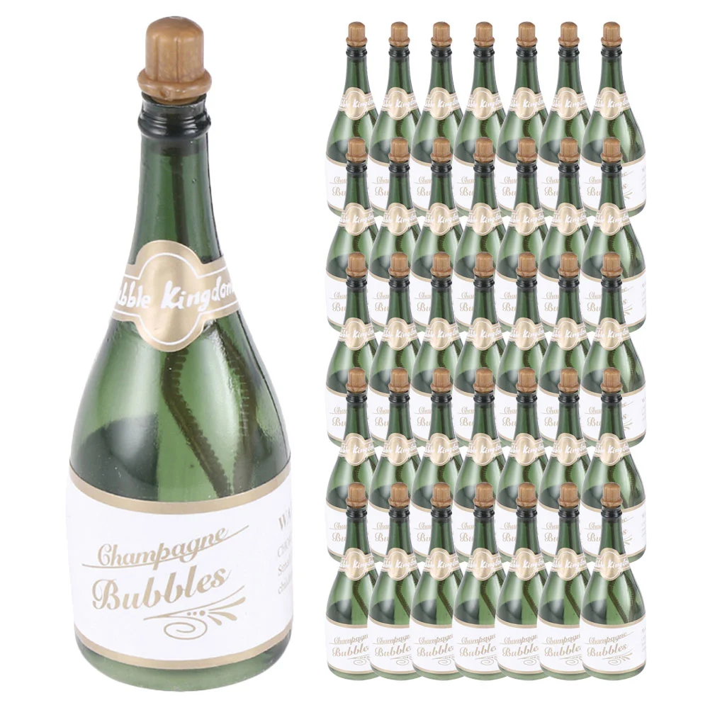 

36 Pcs Wedding Bubble Bottle Kids Toys Bulk Champagne Bottles Empty Bachelorette Party Mini Plastic Favors Child