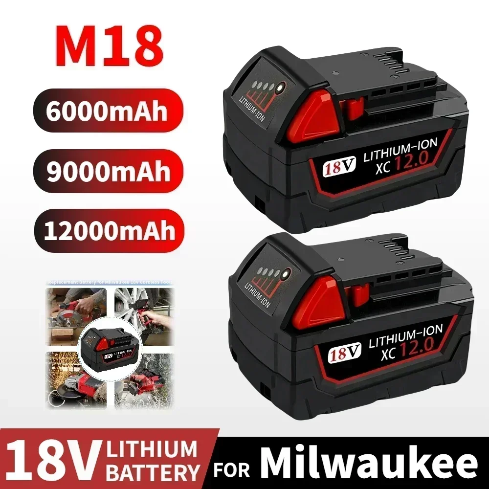 Для аккумулятора для электроинструмента Milwaukee M18 зарядное устройство BR XC 18 В 9000