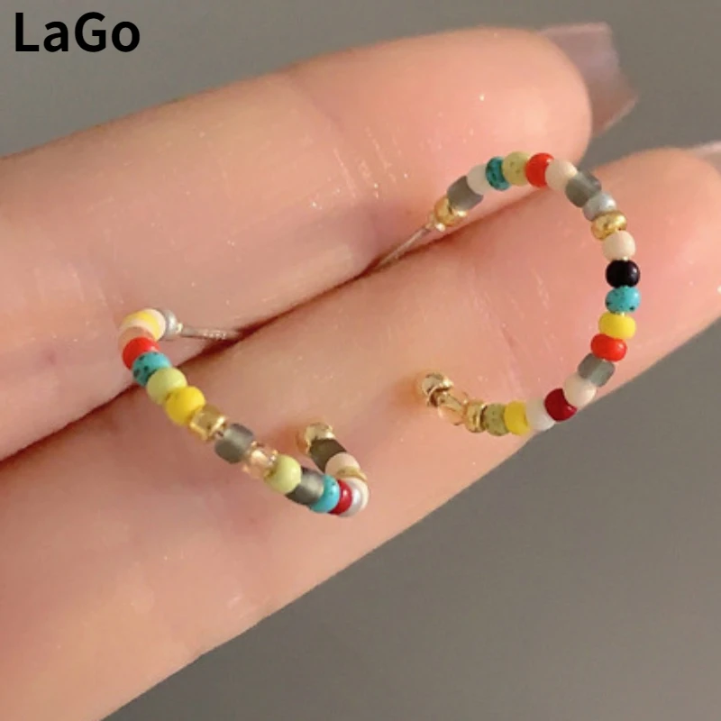 

Fashion Jewelry 925 Silver Needle Hot Selling Simply Design Multicolor Resin Earrings For Women Fashion Accessories Wholesale