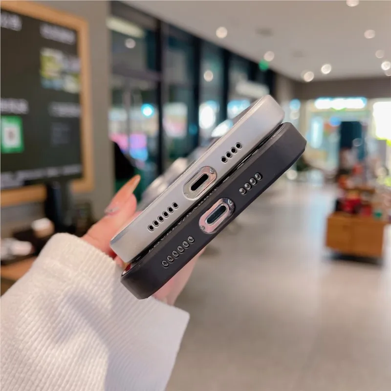 Cartoon Glass Shell With Lens Film, Fully Wrapped Anti Drop Protective Cover For iphone14 13 12Pro Max Plus Fashion New Products