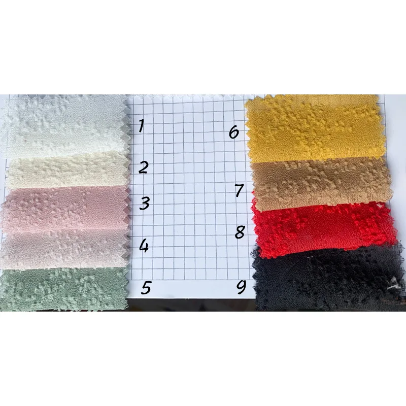 Мягкая шифоновая Полиэстеровая жаккардовая имитация льняной тюлевой сетчатой