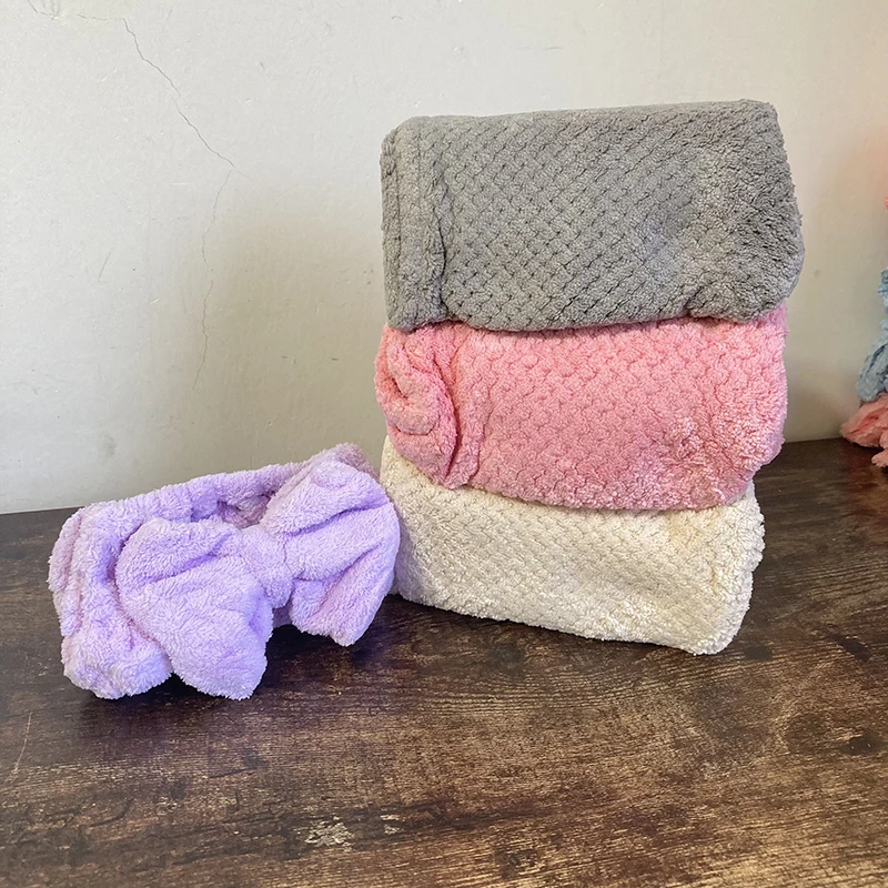

Dry hair cap cotton towel multifunctional cleaning rag