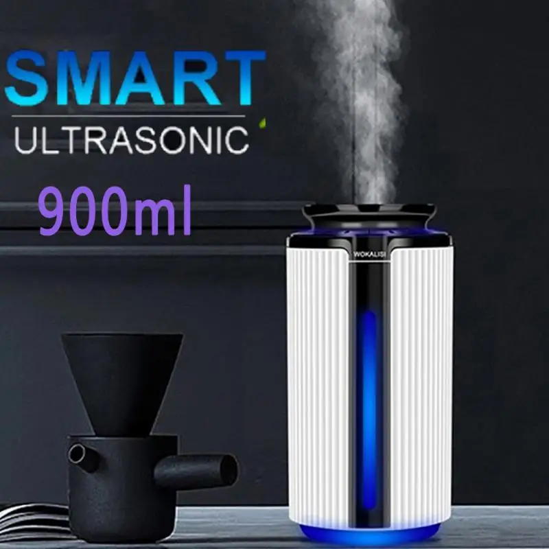 

Air Humidifier 900ML Smart Ultrasonic Air Diffuser Essential Oil Aroma Aromatherapy Humidificador USB LED Cool Mist Humidifier