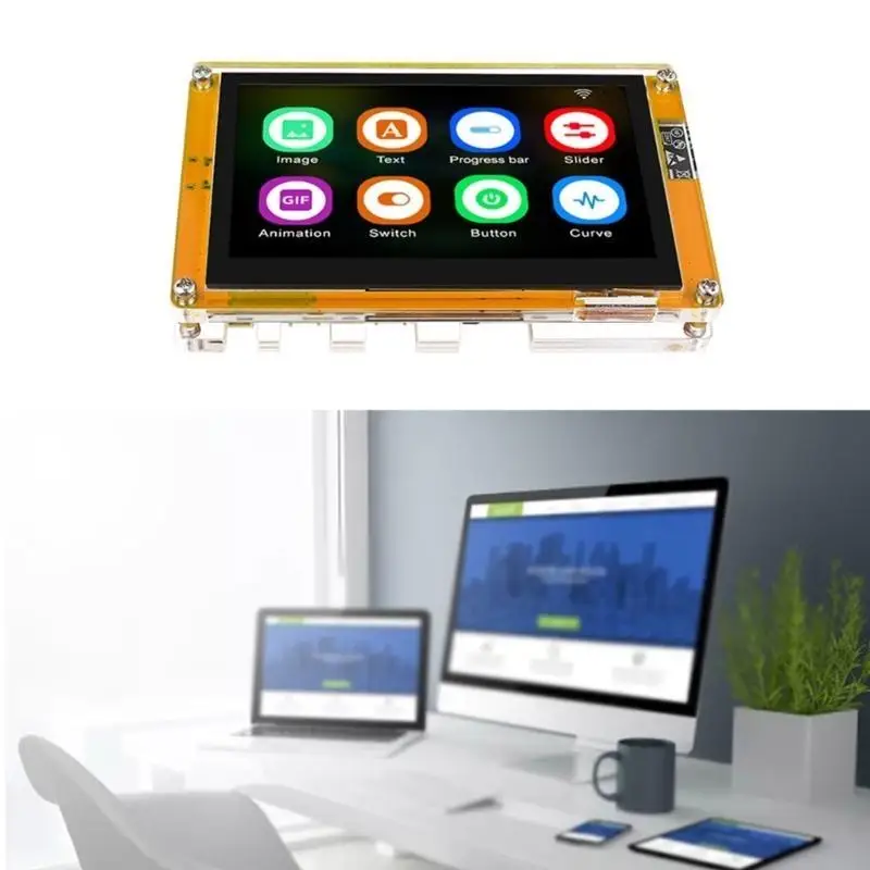 Фото Случай для ESP32 ESP32S3 комплект разработки акриловый корпус с 4.3 Красочный дисплей IPS для беспрепятственного обучения №5