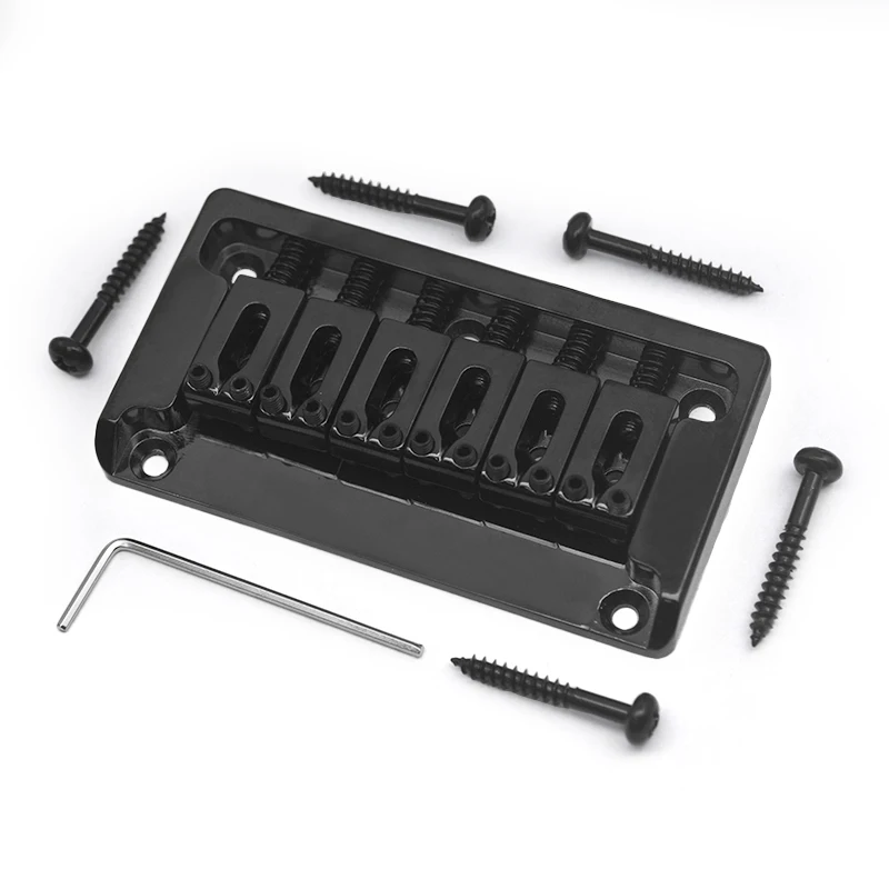 Металлический твердый 6-струнный гитарный мост с боковой стенкой 82x44MM-10.5 корпус