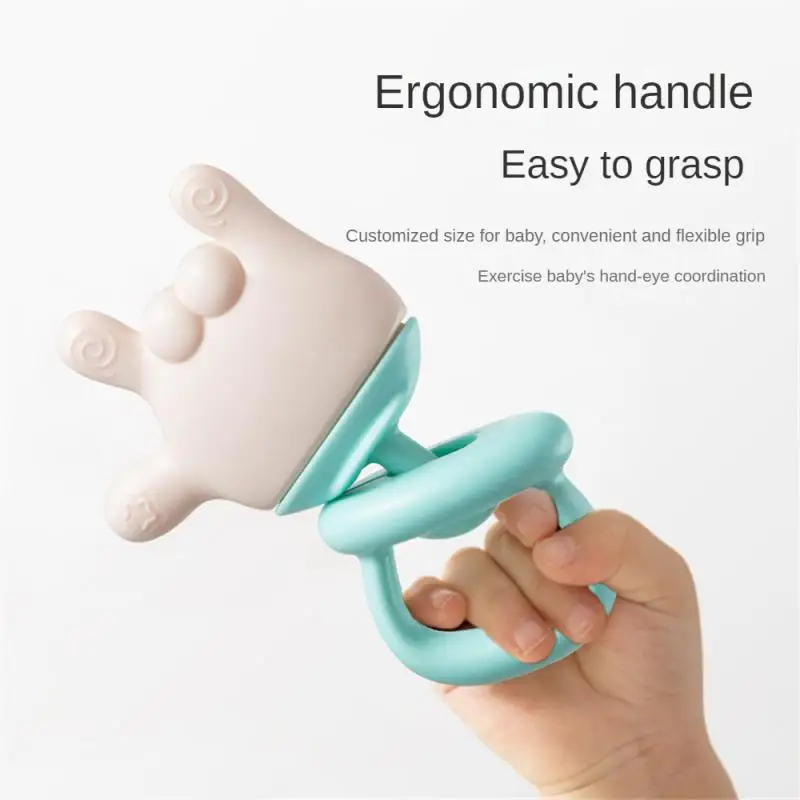 

Can Be Sterilized Relieve Anxiety Oral Health Hand-eye Coordination Appease 360° Protection Infant Food Grade Gesture Teether