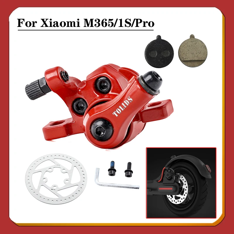 Cable Hydraulic Disc Brake Caliper Is Applicable To Rear Wheel Aluminum Alloy Brake Of Xiaomi M365 / Pro 1s 2 Electric Scooter