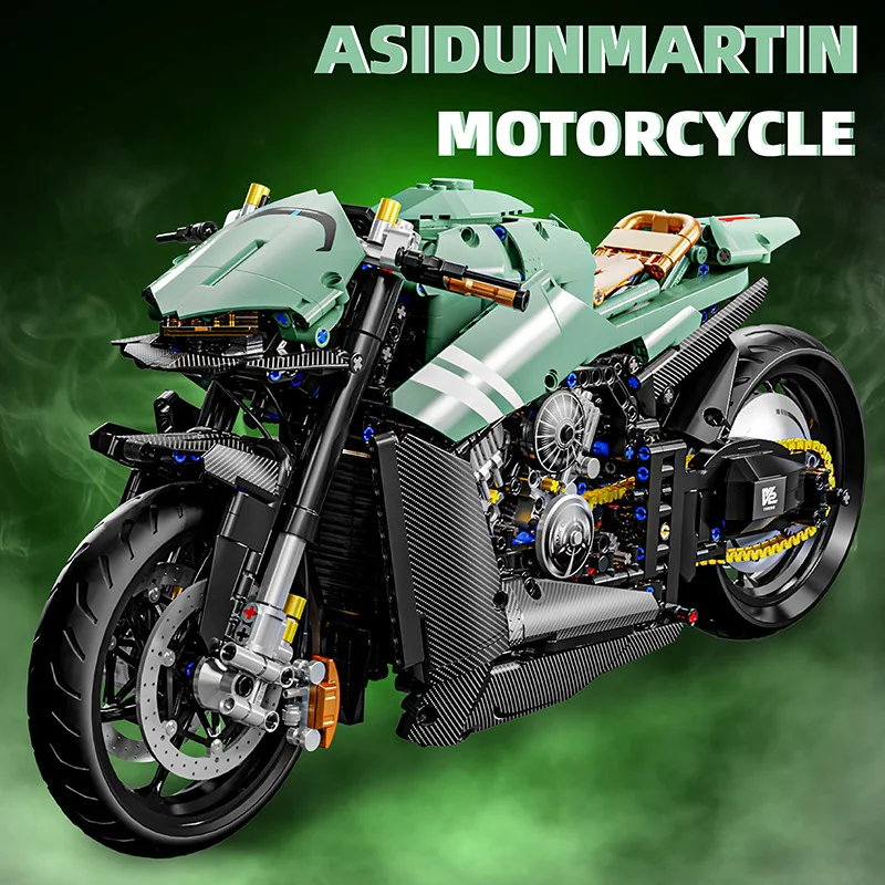 Новинка 10749 2176 шт. технический конструктор 1:5 мотоцикл модель локомотив кирпичи