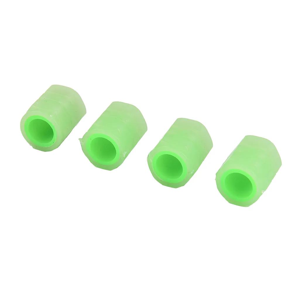 

4Pcs Tire Valve Cap Luminous Car Vehicle Wheel Prank Valve Cap Glow Dust Cover For Bike For Car Tires/ Off-road Vehicle Tire