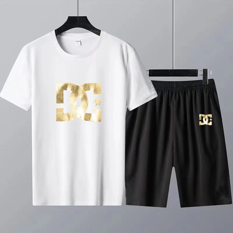 2023 Limited Men Women T Shirt Luxury Brand Trend Fashion Sports T-Shirt Set Monogram Print 100% Cotton Oversized Free Shipping