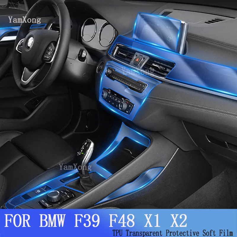 

For BMW F39 F48 X1X2 2016-2020Car Interior Center console Transparent TPU Protective film Anti-scratch Repair film Refit LHD RHD